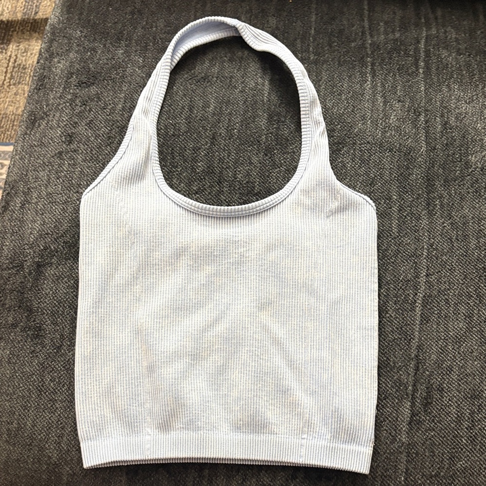 American Eagle || Light blue Ribbed Knit Tank Top